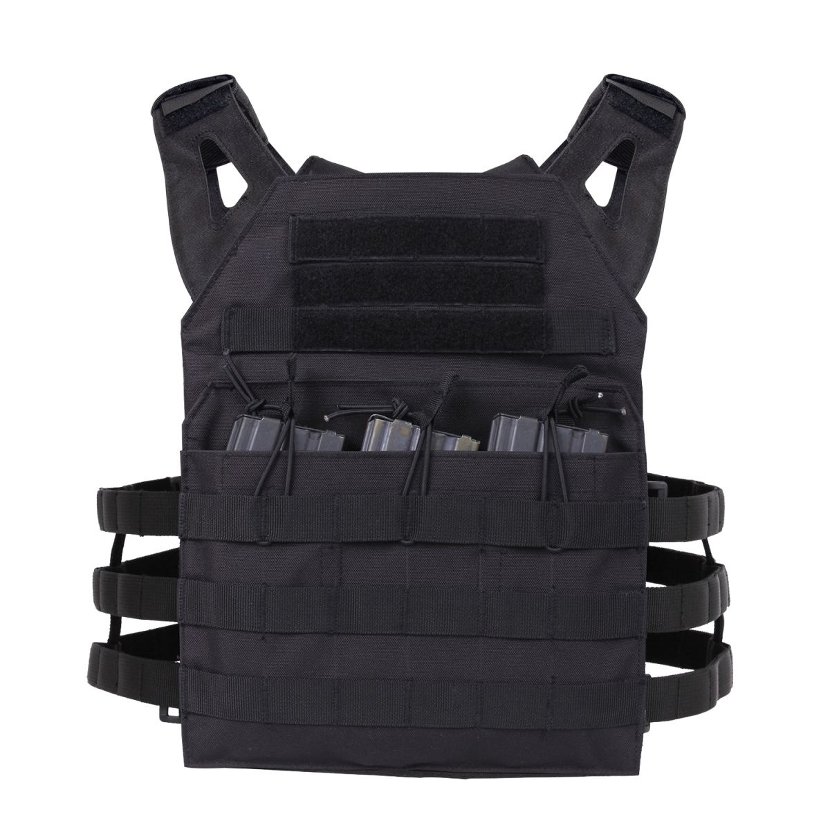 16186 Lightweight Armor Plate Carrier Vest, Black - Regular