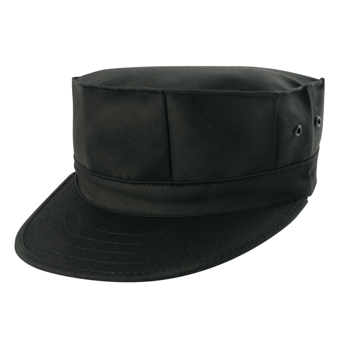 5261 8 Point Military Caps, Black - Large
