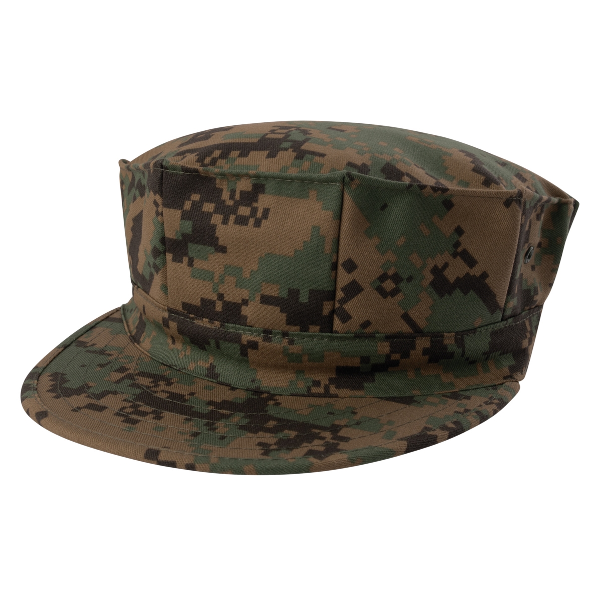 5322 8 Point Military Caps, Woodland Digital Camo - Medium