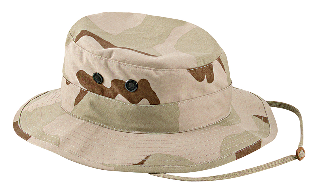 5609 Camo Boonie Hat, Tri-Color Desert Camo - Size 7.25