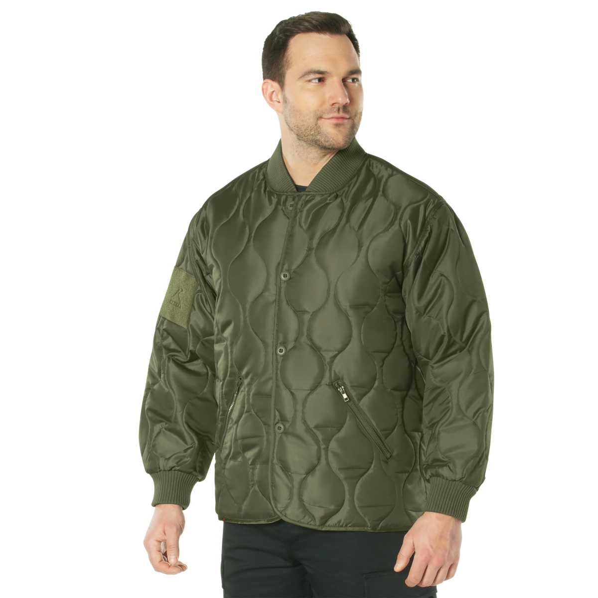 19777 Quilted Woobie Jacket, Olive Drab - Extra Large