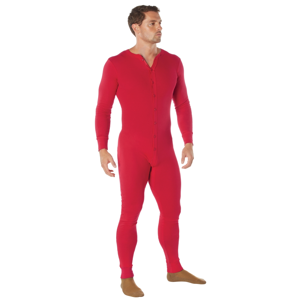 6639 Men Thermal Union Suit - Small