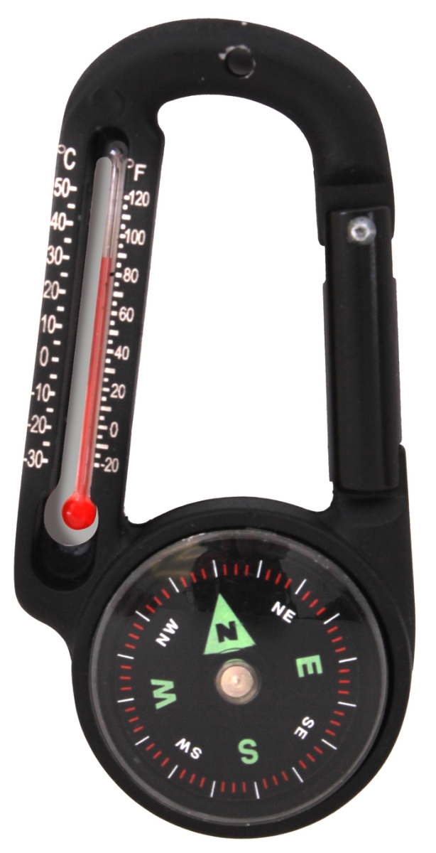 15591 Carabiner Compass Thermometer