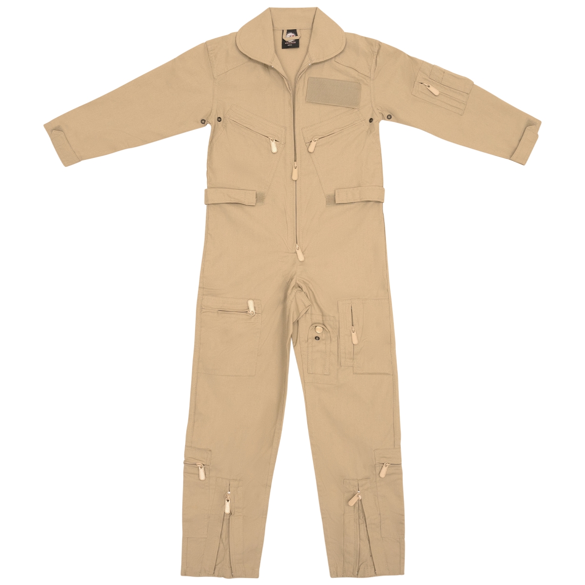 16854 Kids Flightsuit, Khaki - Extra Large
