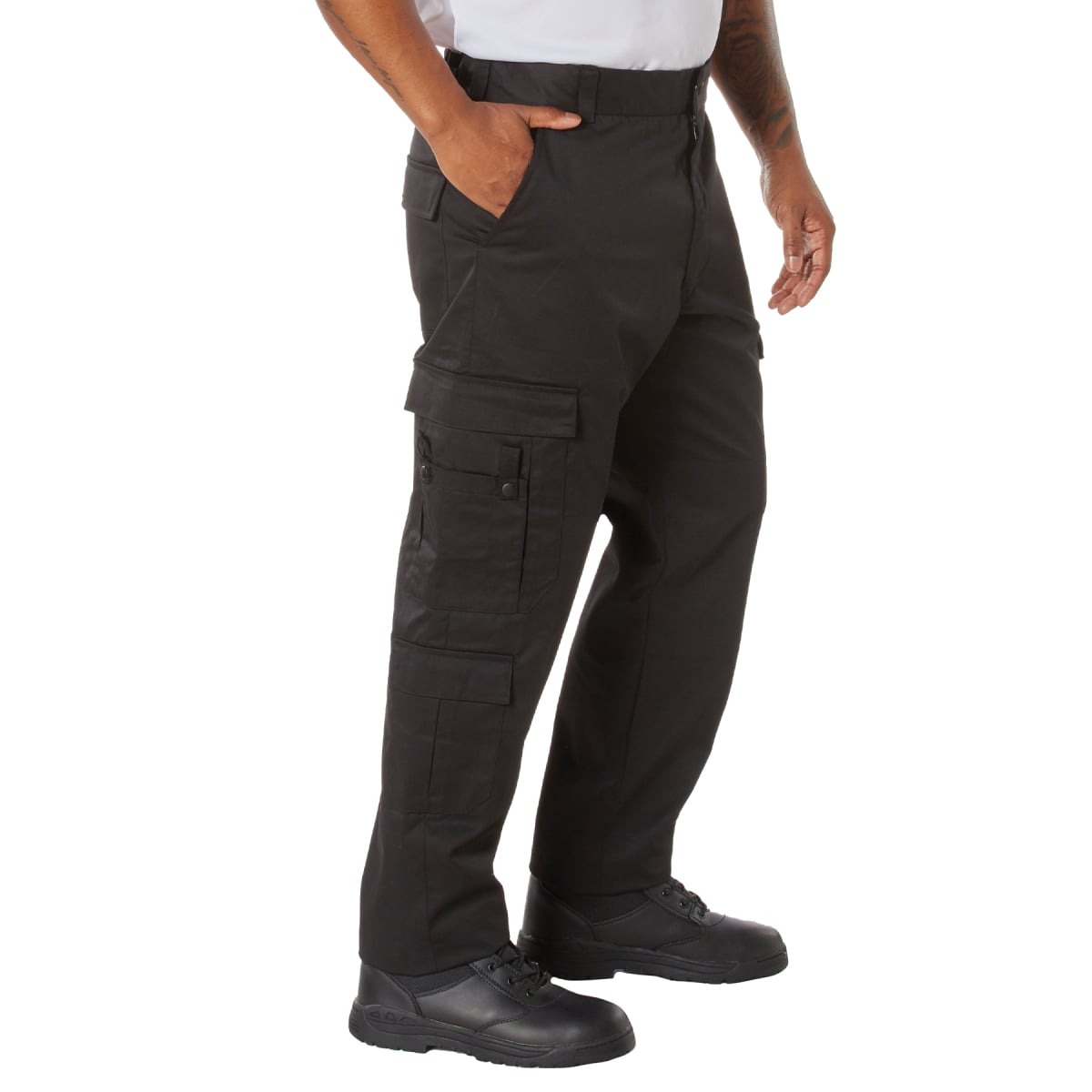 8809 Men Emergency Medical Technician Pants, Black - Small