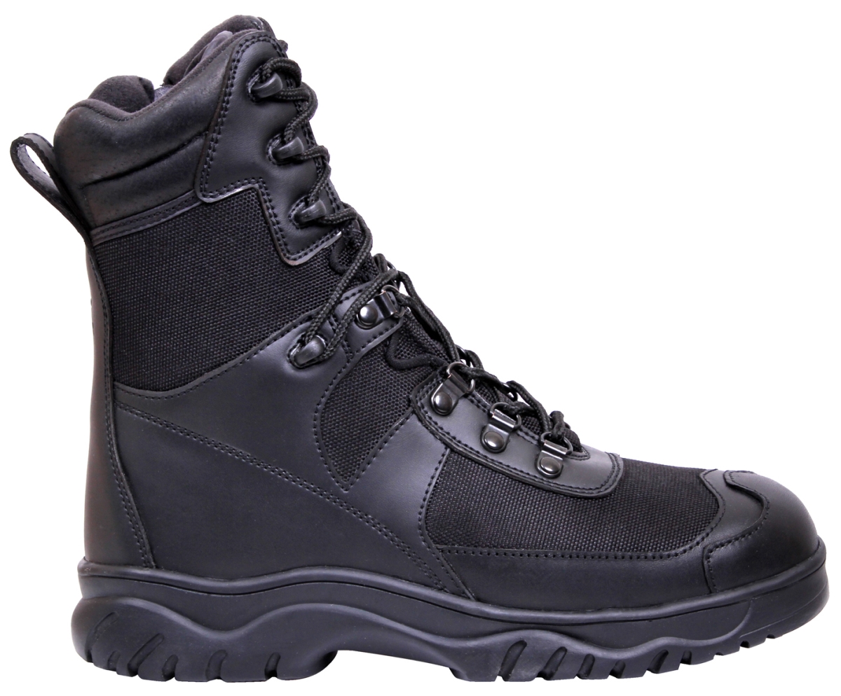 16252 8 in. V-Motion Flex Tactical Boot, Black - Size 8.5