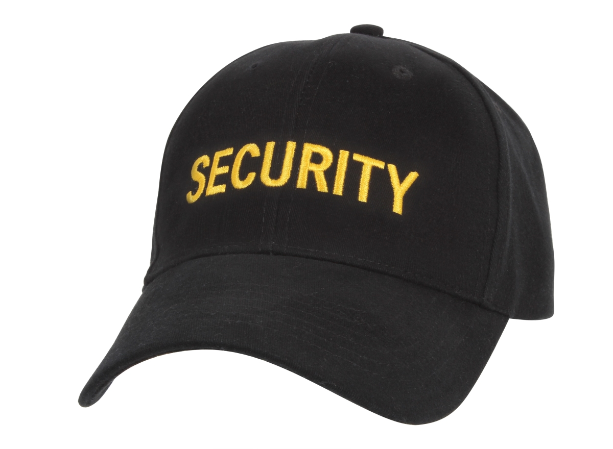 10760 Security Supreme Low Profile Insignia Cap, Black & Gold