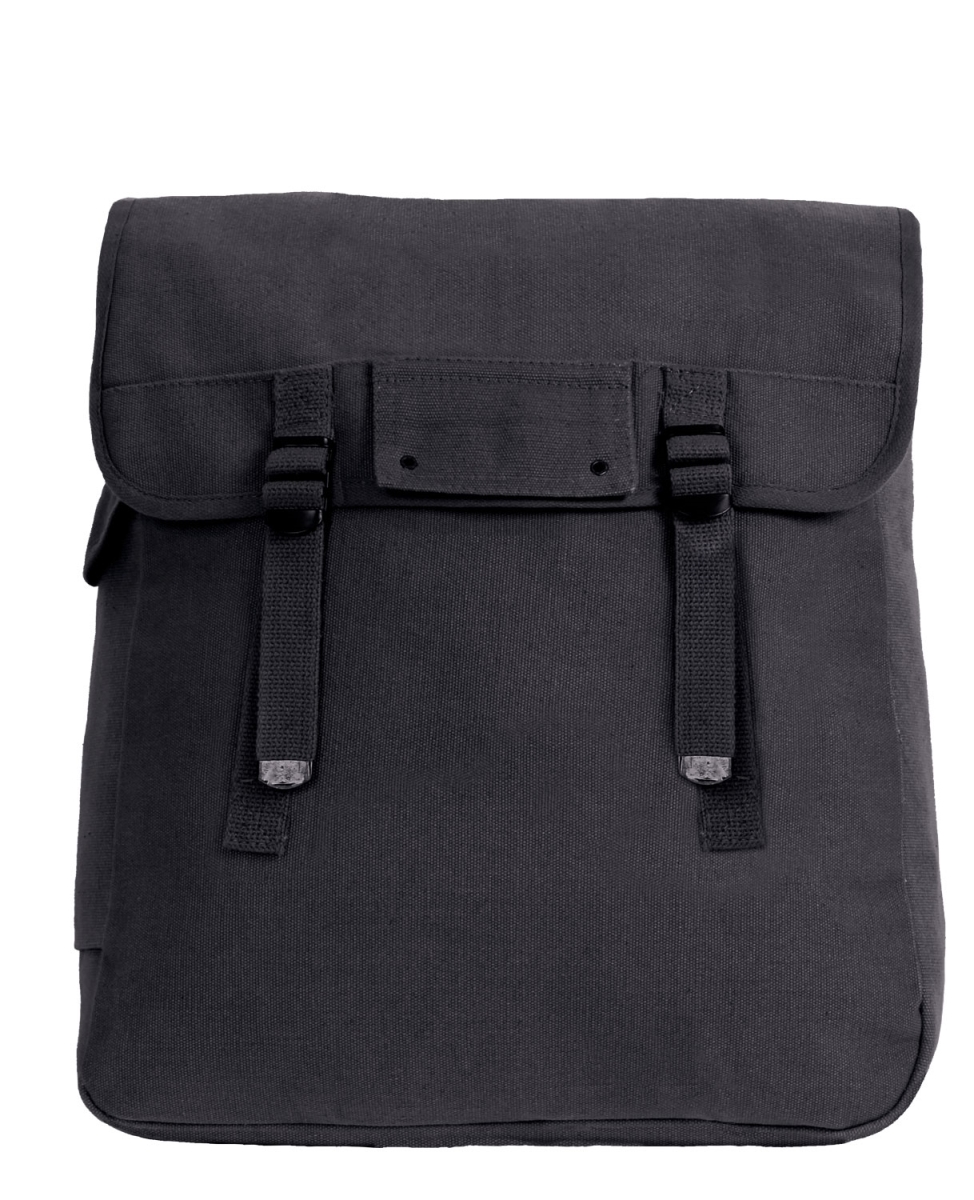1244 Canvas Jumbo Musette Bag, Black