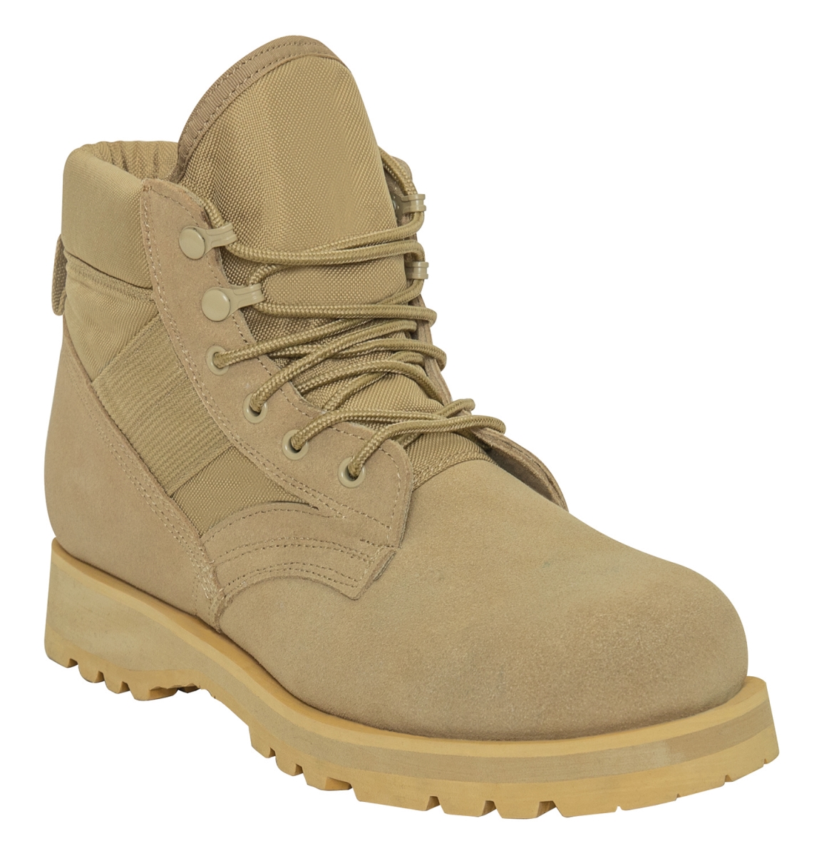 16991 6 in. Combat Work Boots, Tan - Size 5