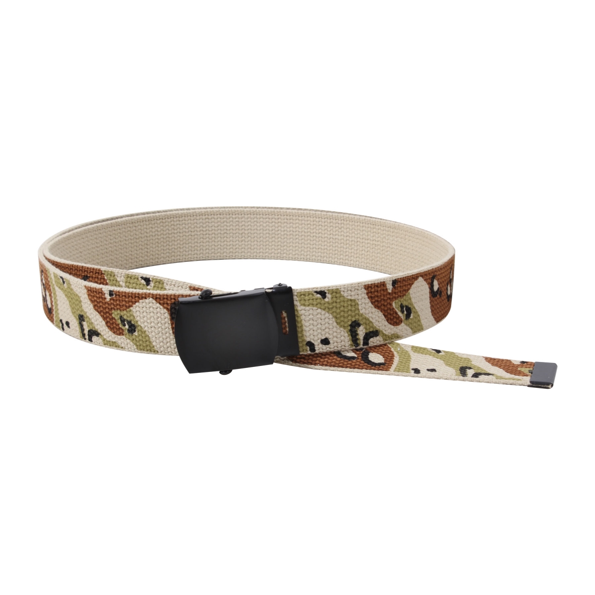 3039 Camo Reversible Web Belts, 6-Color Desert Camo - 54 in. Length