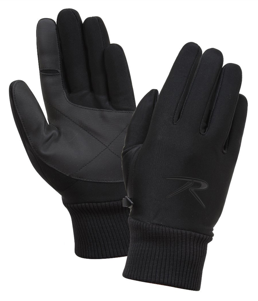 3259 Soft Shell Gloves, Black - Extra Large