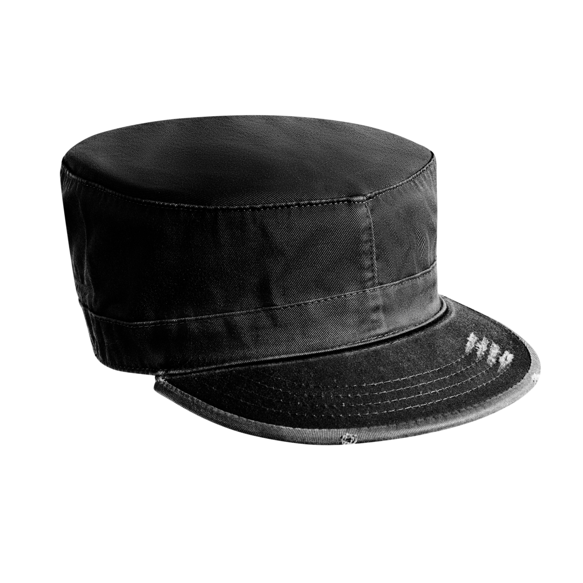 3339 Vintage Fatigue Caps, Black - Large