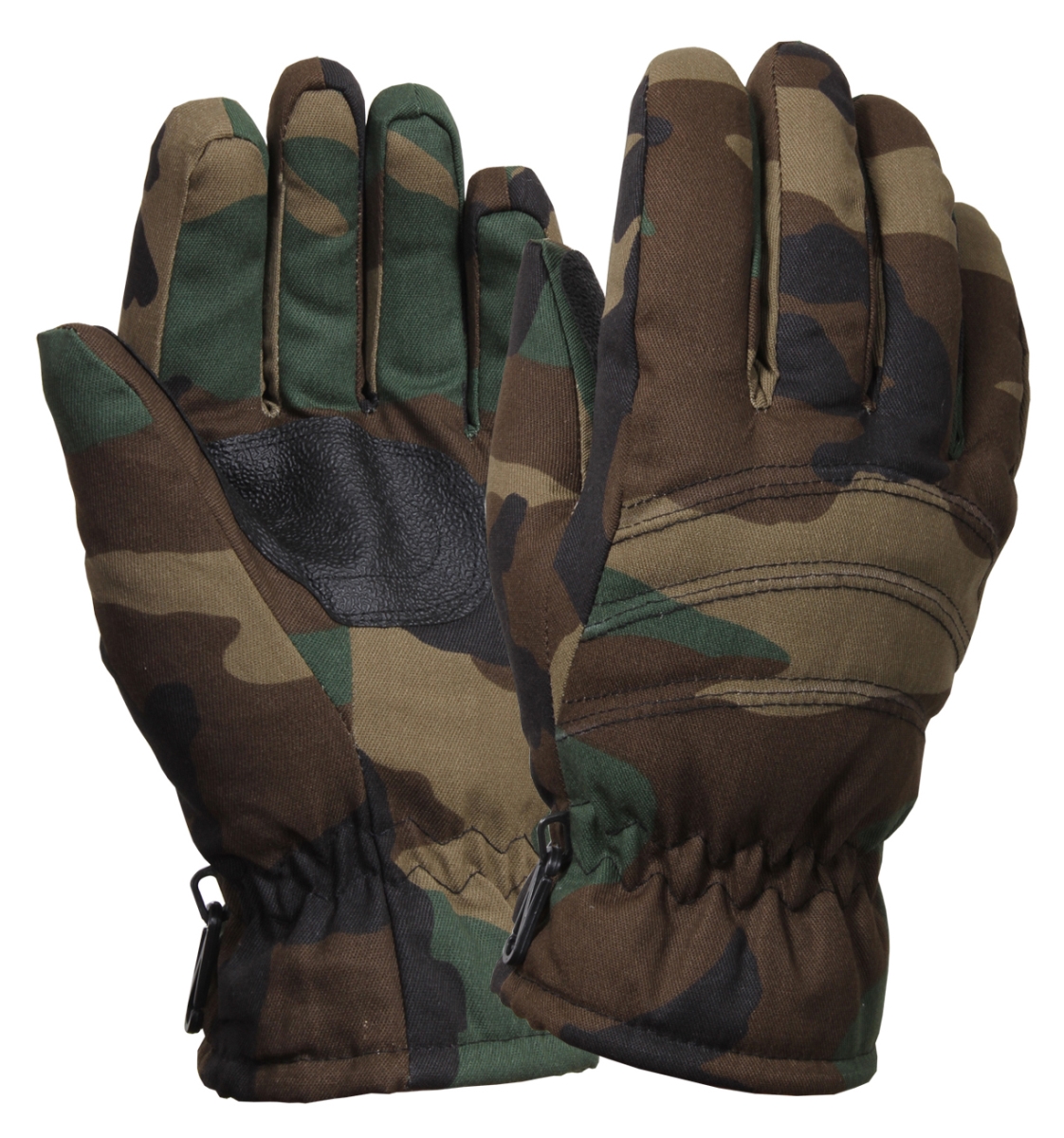 3938 Insulated Hunting Gloves, Woodland Camo - Medium