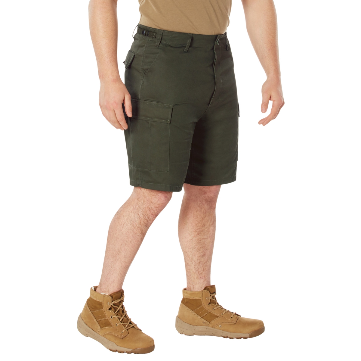 28720 Men Tactical Battle Dress Uniform Shorts, Olive Drab - Large