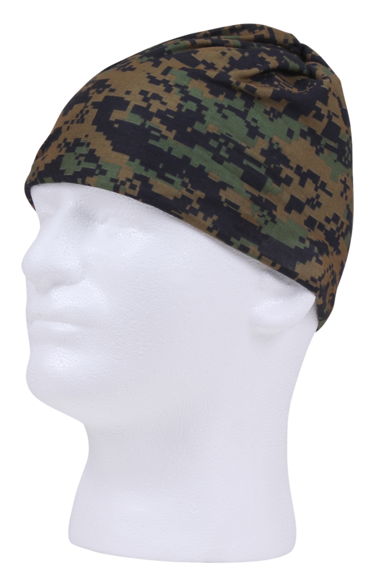 13328 Multi-Use Neck Gaiter & Face Covering Tactical Wrap, Woodland Digital Camo