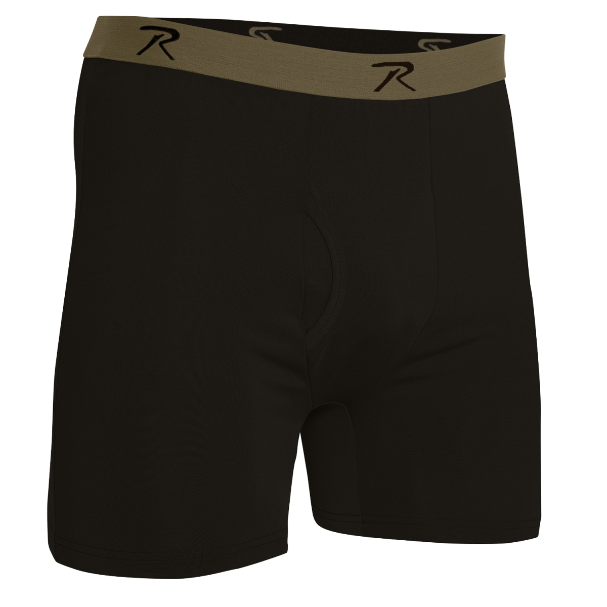 20273 Moisture Wicking Performance Boxer Shorts, Black - Extra Large