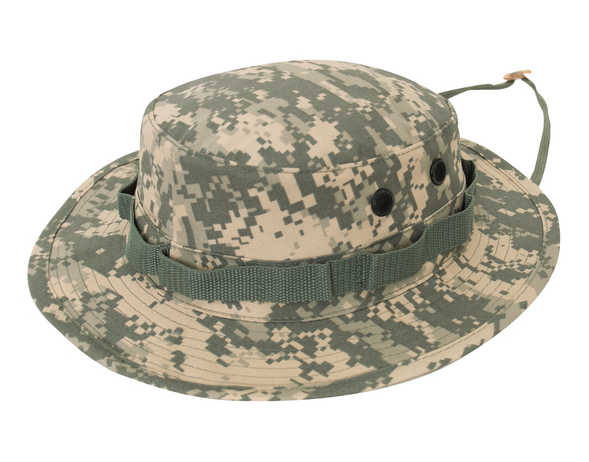 5671 Digital Camo Boonie Hat, ACU Digital Camo - Size 7.5