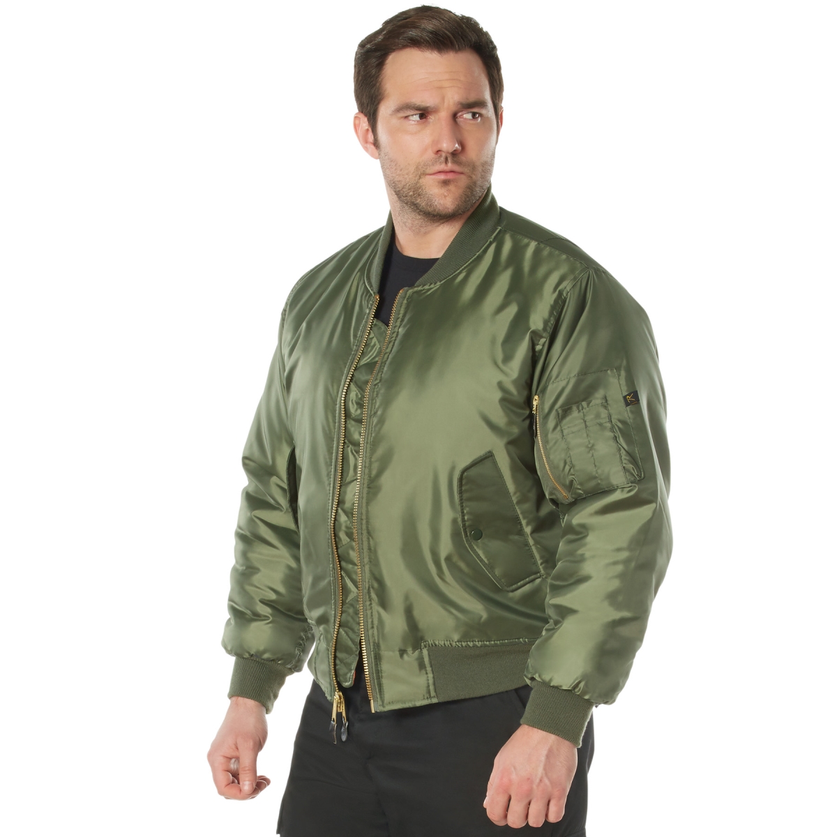 20416 Concealed Carry MA-1 Flight Jacket, Sage Green - Extra Large