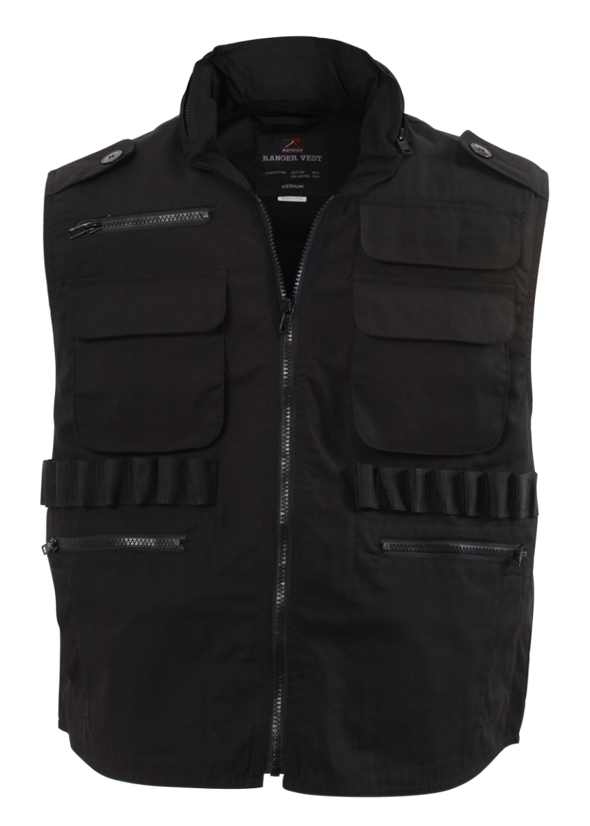 8477 Men Ranger Vest, Black - Medium