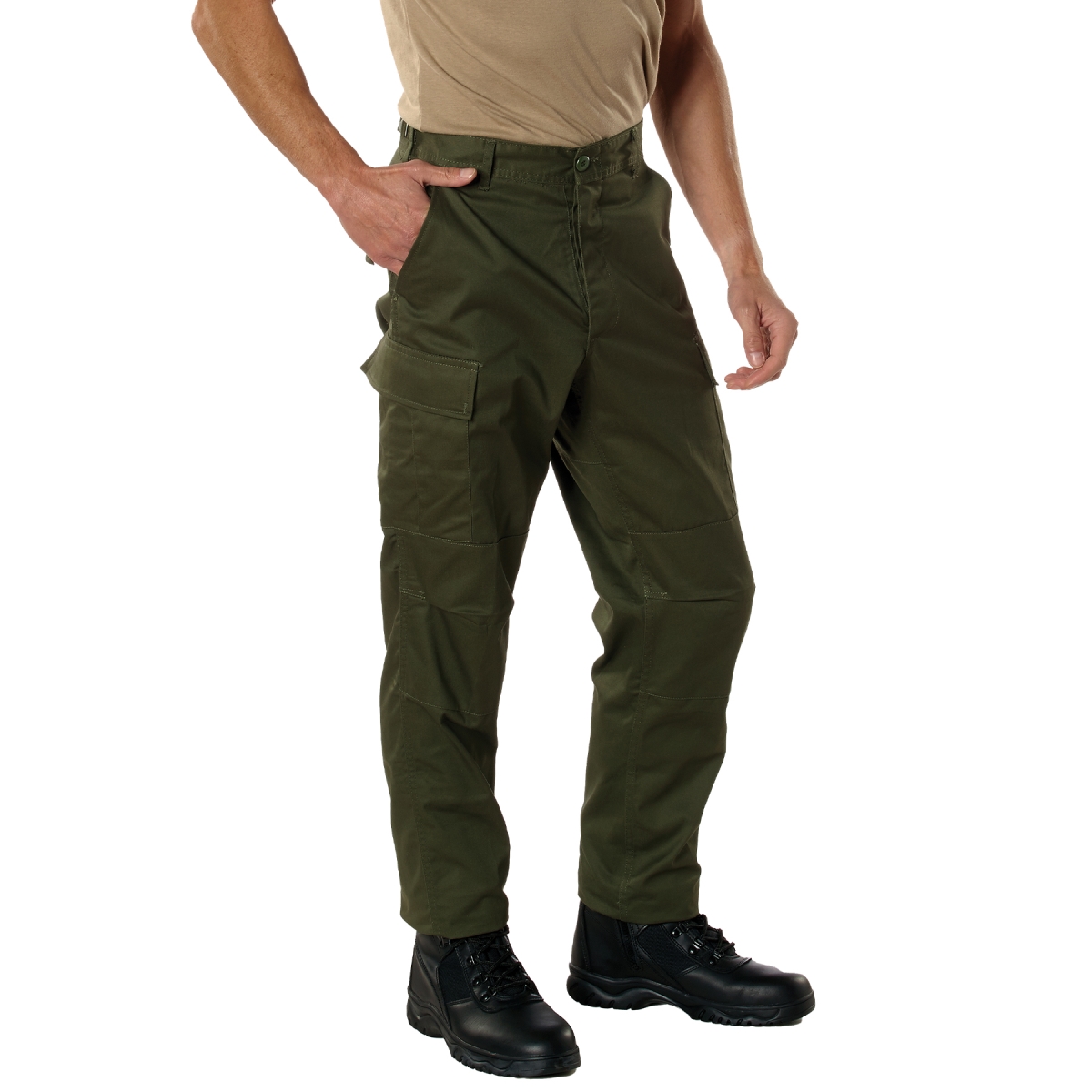 28744 Men Tactical Battle Dress Uniform Pants, Olive Drab - Extra Large - Long