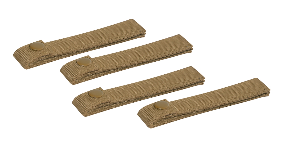 19697 Molle Replacement Straps, Coyote Brown - Pack of 4