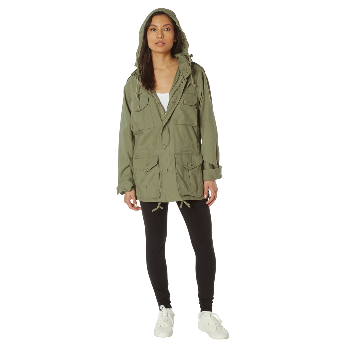 10164 Vintage Lightweight M-65 Field Jacket, Sage Green - Extra Large