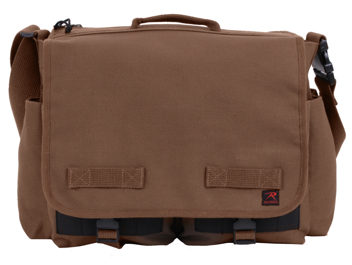 16346 Concealed Carry Messenger Bag, Earth Brown