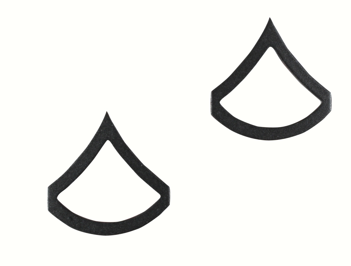 740 Private First Class Polished Insignia, Subdued