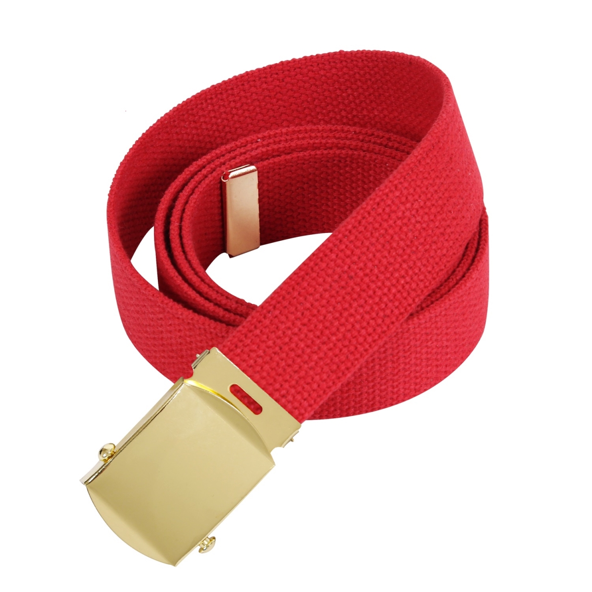 2865 54 in. Long Web Belts, Red & Gold