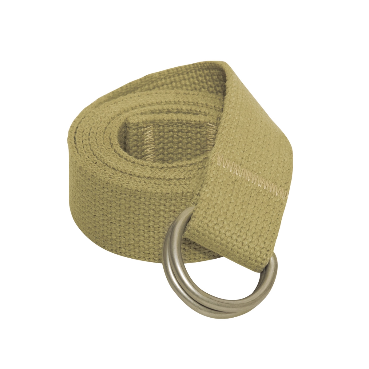 2899 D-Ring Expedition Military Web Belt, Khaki - Large