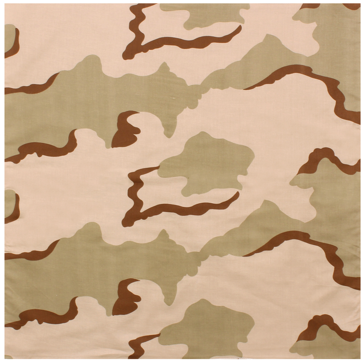 3123 27 x 27 in. Camo Bandana, Tri-Color Desert Camo - Large