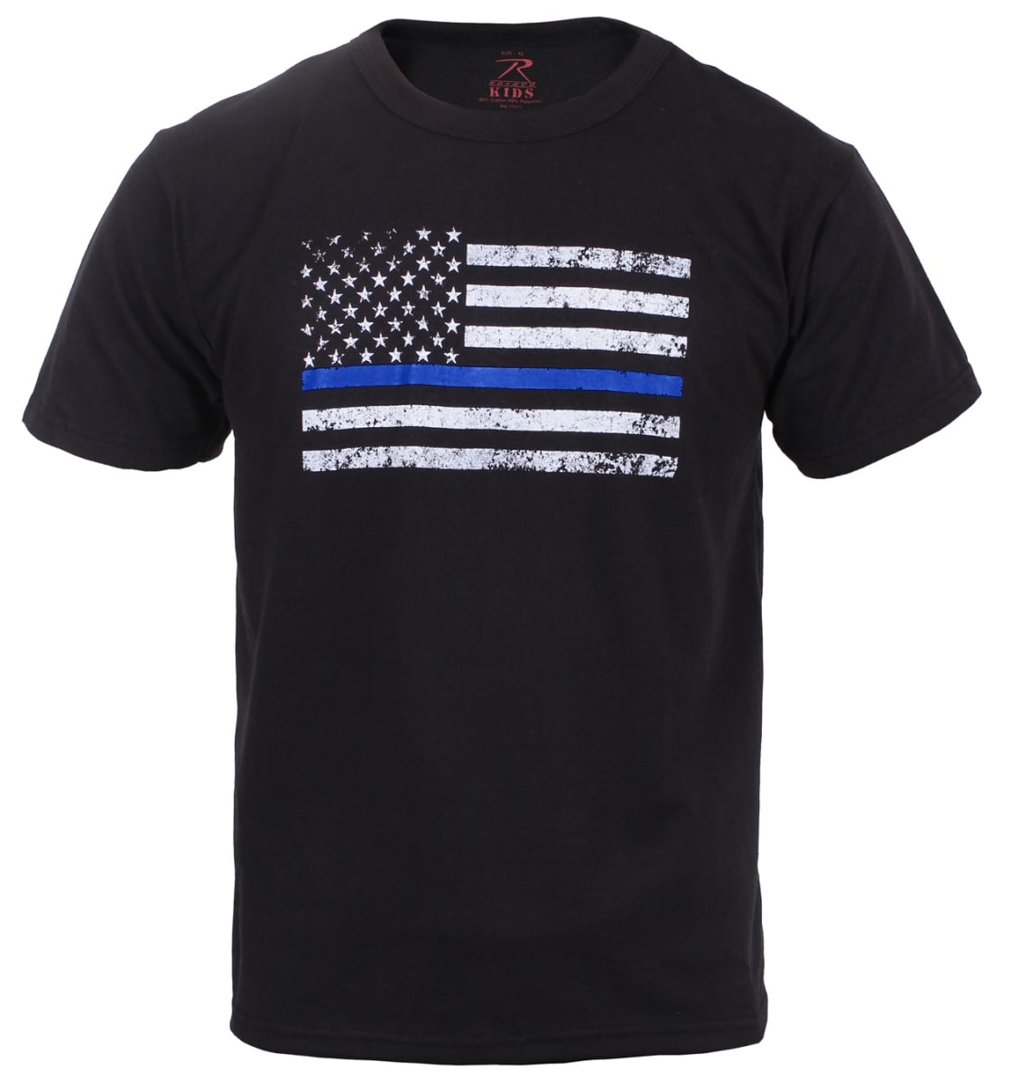 16937 Kids Thin Blue Line US Flag T-Shirt - Extra Large