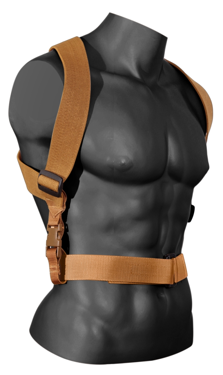 13437 Combat Suspenders, Coyote Brown