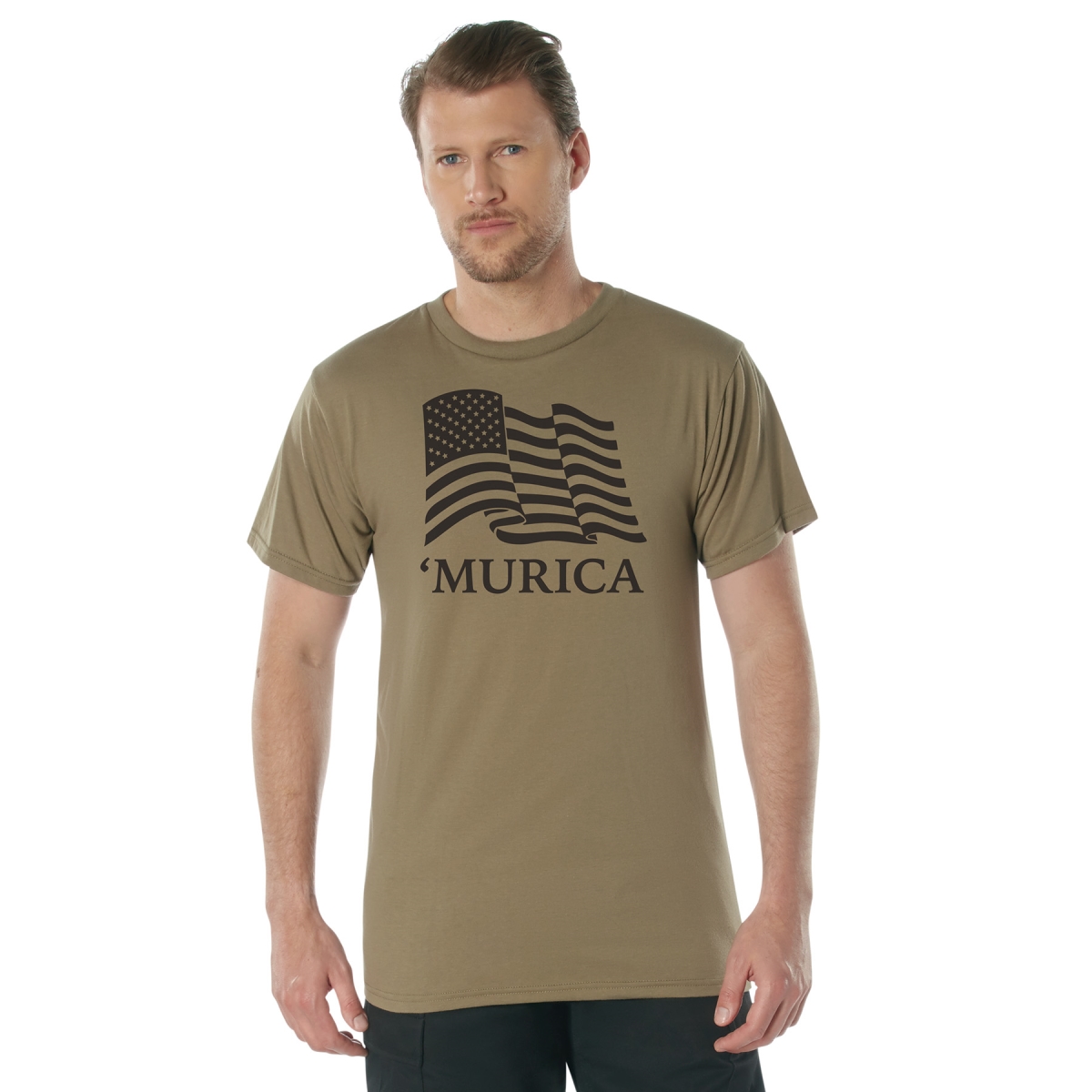 17094 Murica US Flag Short Sleeve T-Shirt - Extra Large