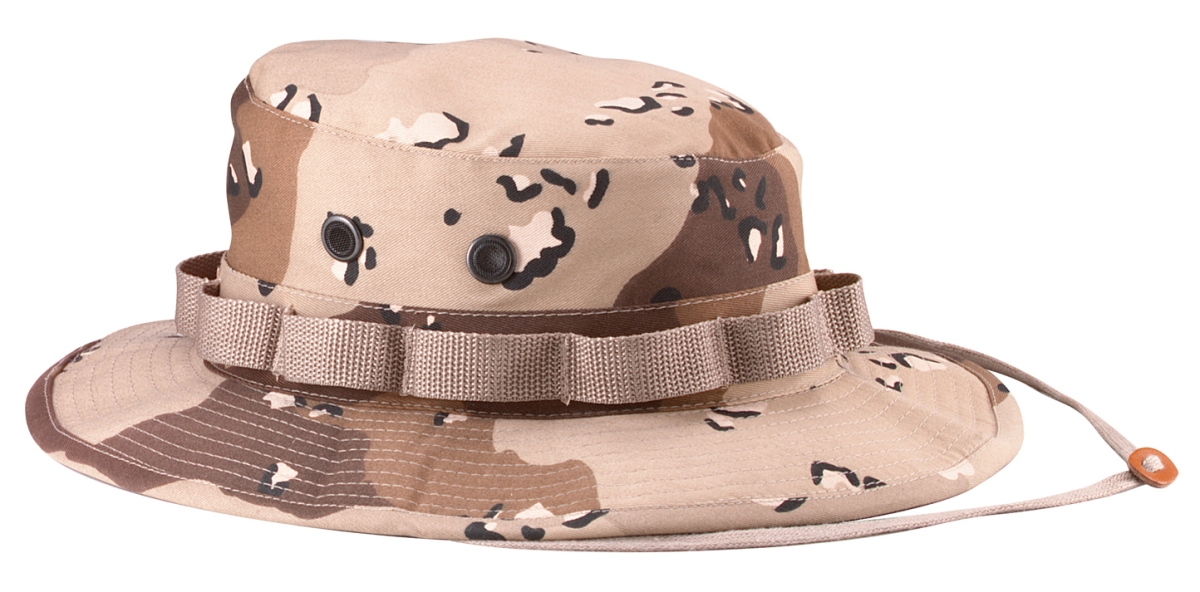 5572 Camo Boonie Hat, 6-Color Desert Camo - Size 7.5