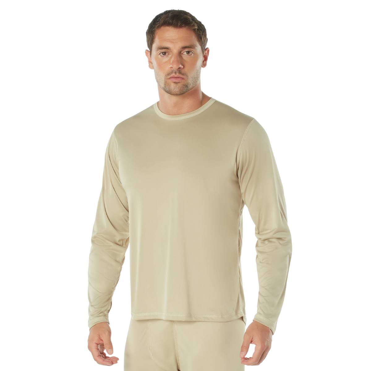 6233 Men Gen III Silk Weight Underwear Top, Desert Sand - Small