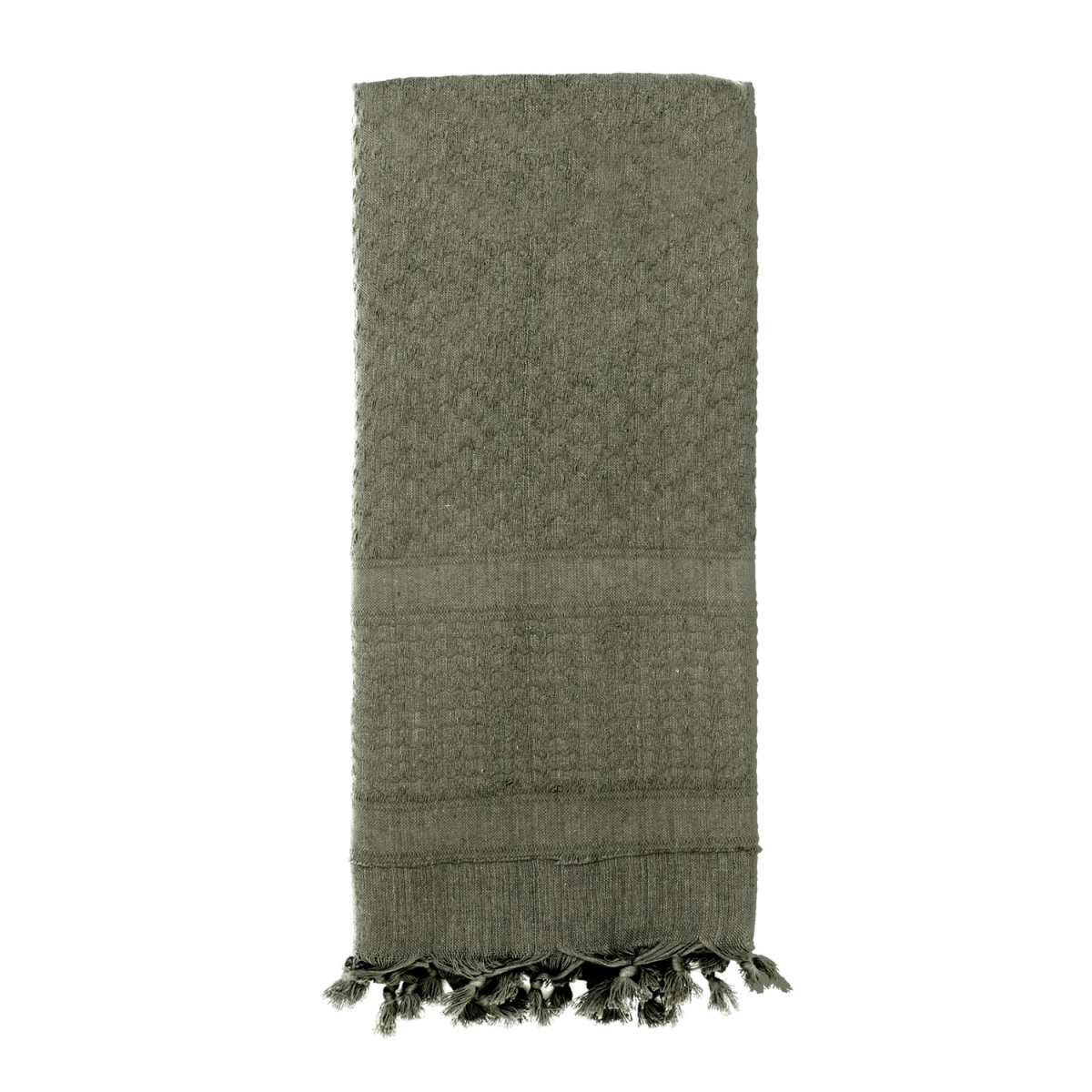 12454 Solid Color Shemagh Tactical Desert Keffiyeh Scarf, Foliage Green