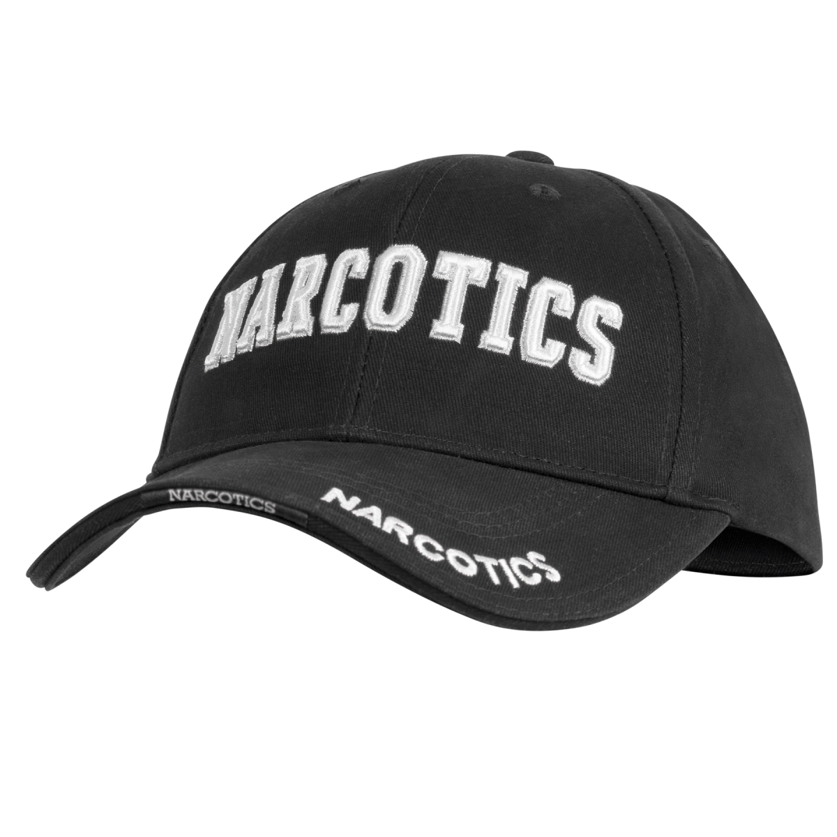 10940 Deluxe Narcotics Low Profile Cap, Black
