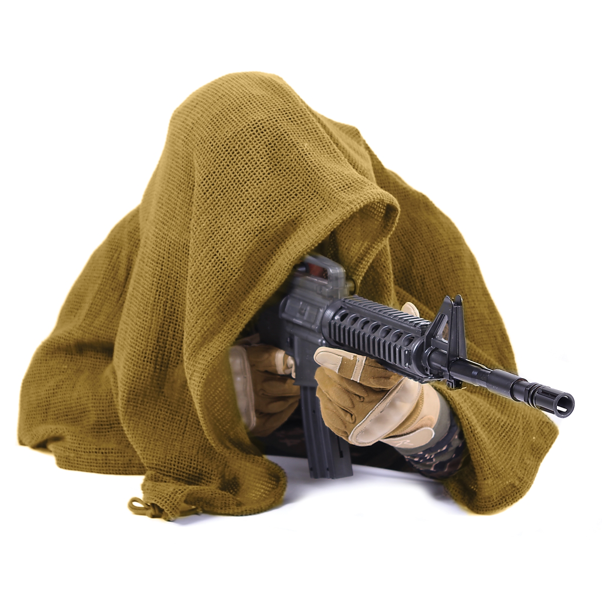 14562 36 x 46 in. Sniper Veil, Coyote Brown
