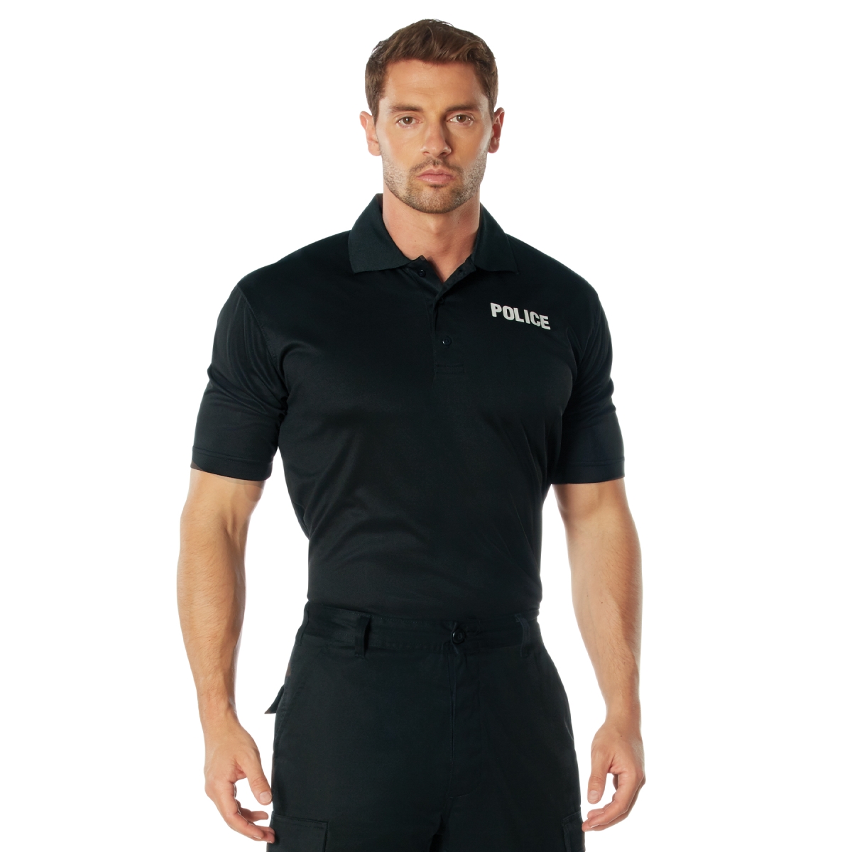 16154 Moisture Wicking Police Polo Short Sleeve Shirt - Medium