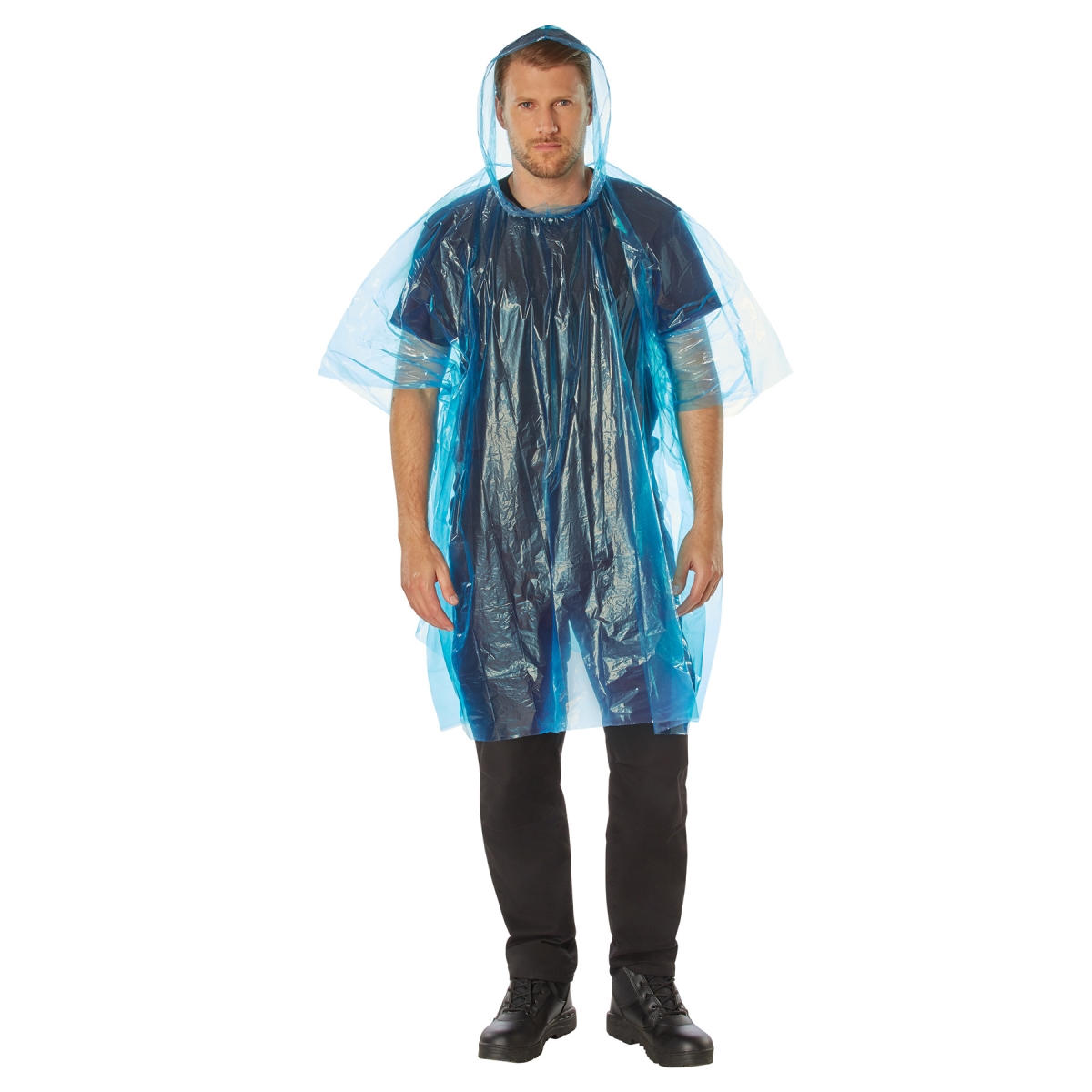 2431 All Weather Emergency Poncho, Blue