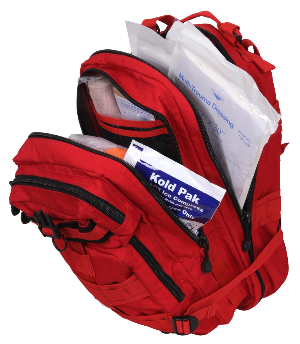 16869 Tactical Trauma Kit Backpack, Red