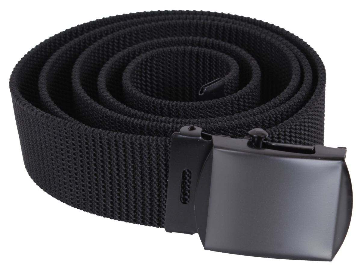 2989 Nylon Web Belts, Black Webbing - Size 44