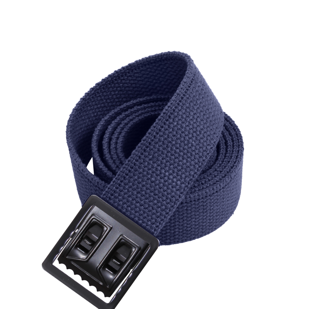 3059 54 in. Military Web Belts with Open Face Buckle, Navy Blue & Black