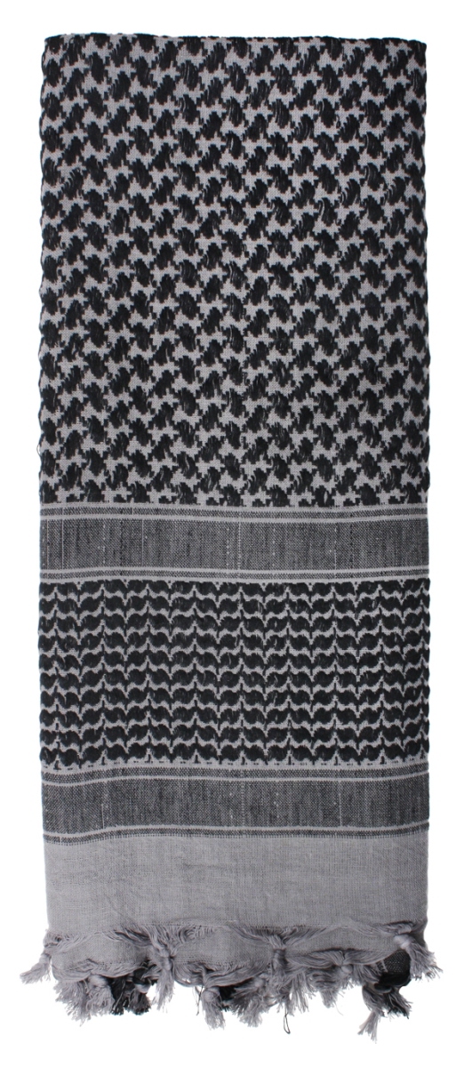 13487 Lightweight Shemagh Tactical Desert Keffiyeh Scarf, Gray