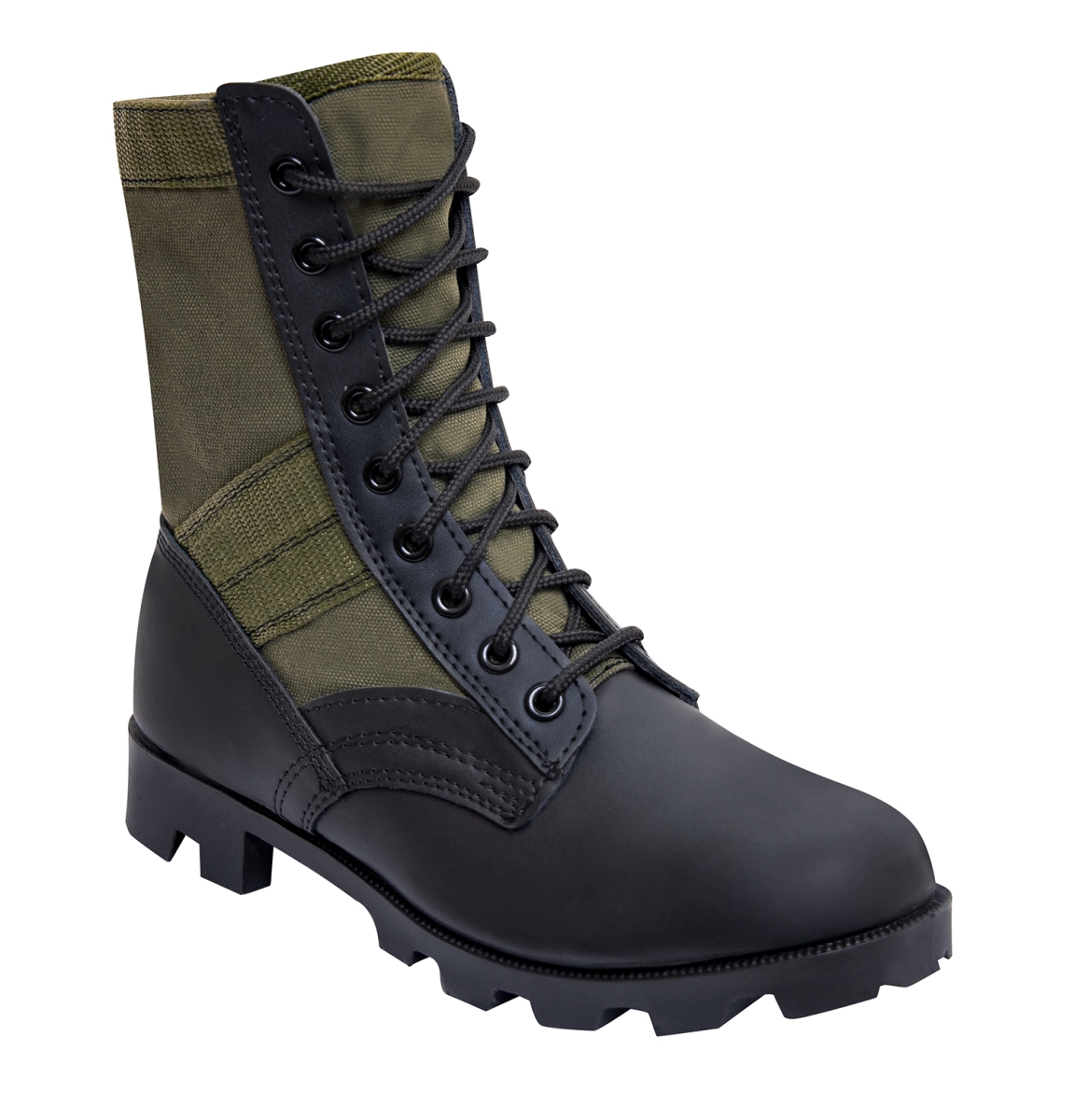 4324 8 in. Men Jungle Boot, Olive Drab - Regular - Size 5