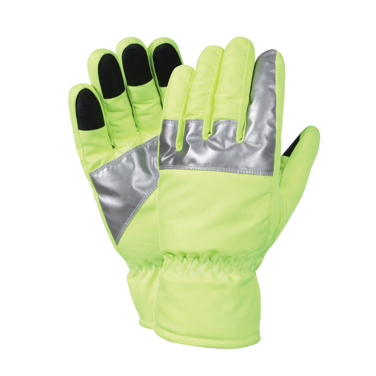 5030 Safety Green Gloves with Reflective Tape - Large