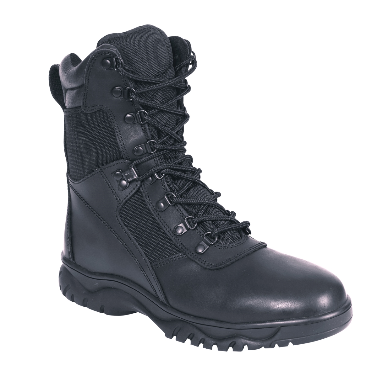 4114 8 in. Forced Entry Waterproof Tactical Boot, Black - Size 10.5