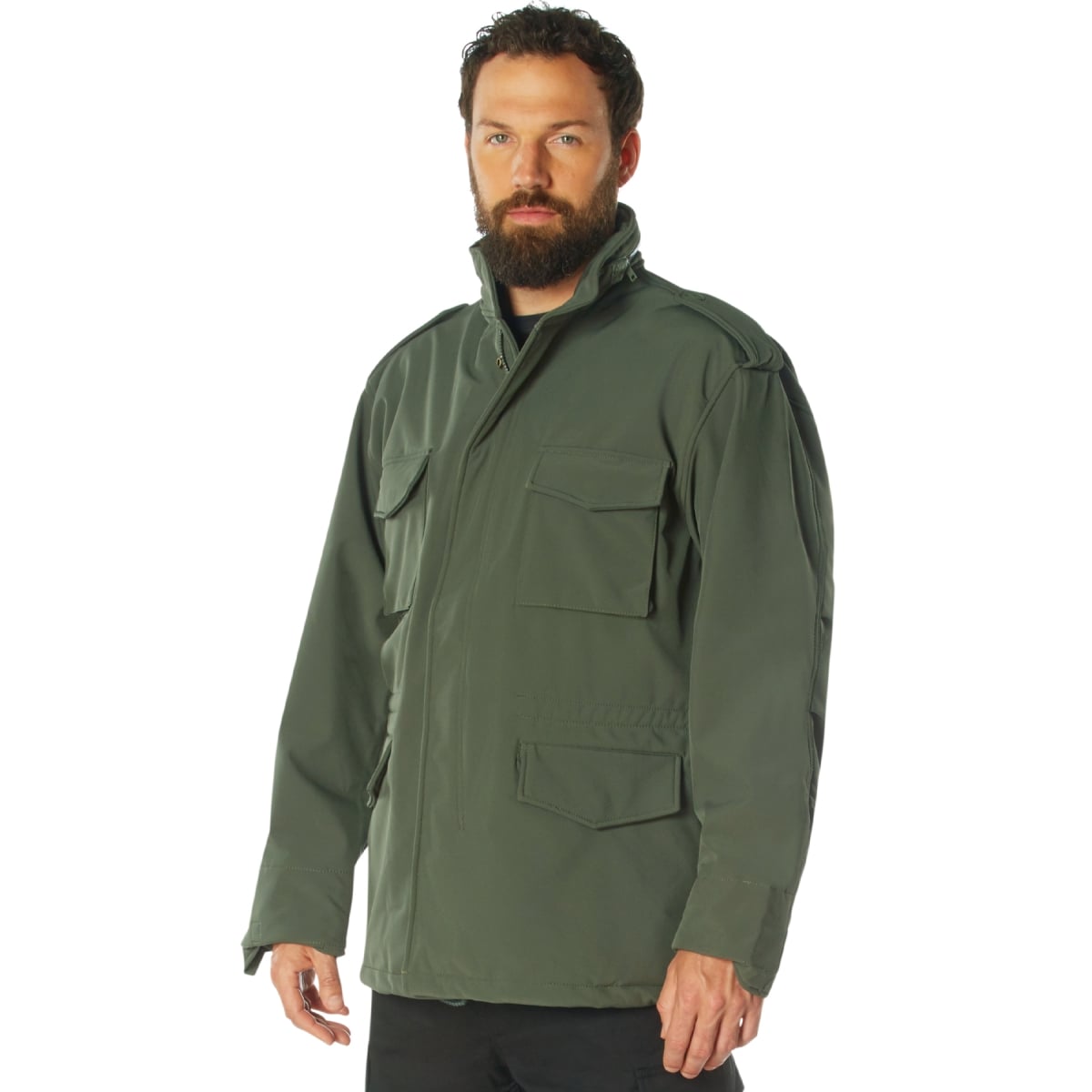 12357 Soft Shell Tactical M-65 Field Jacket, Olive Drab - Extra Large
