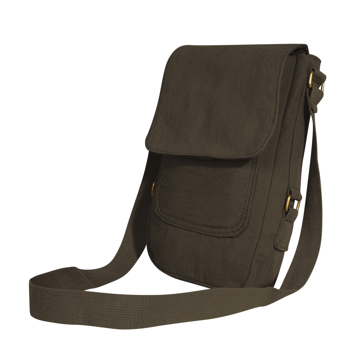 14530 Vintage Canvas Tech Bag, Brown